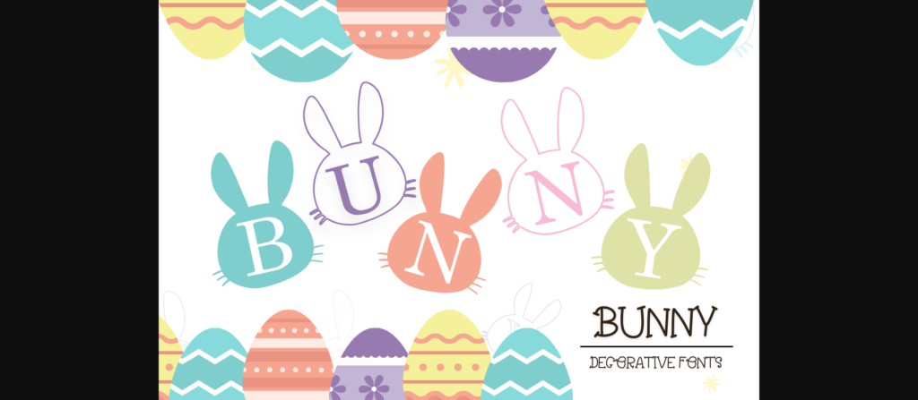 Bunny Font Poster 3