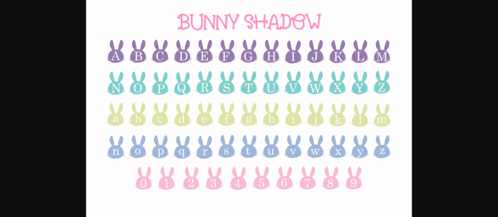 Bunny Font Poster 4