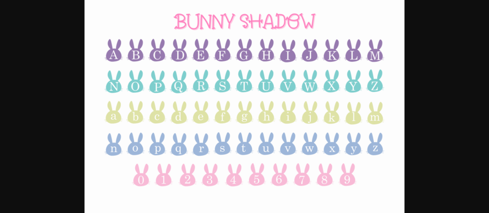 Bunny Font Poster 4