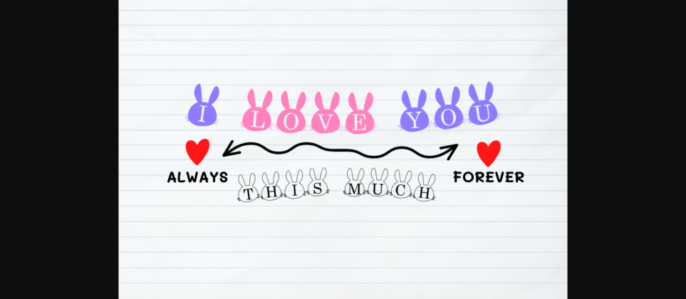 Bunny Font Poster 10