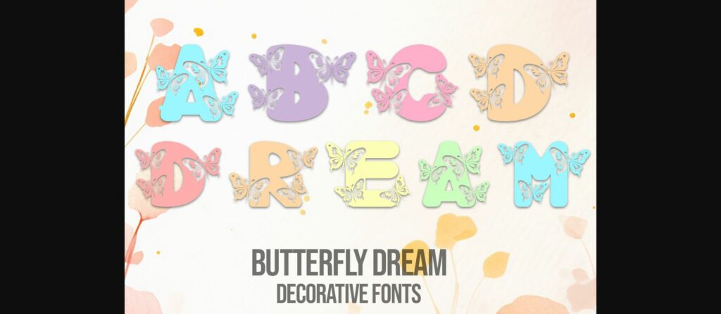 Butterfly Dream Font Poster 3