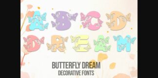 Butterfly Dream Font Poster 1