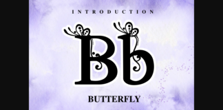 Butterfly Font Poster 1