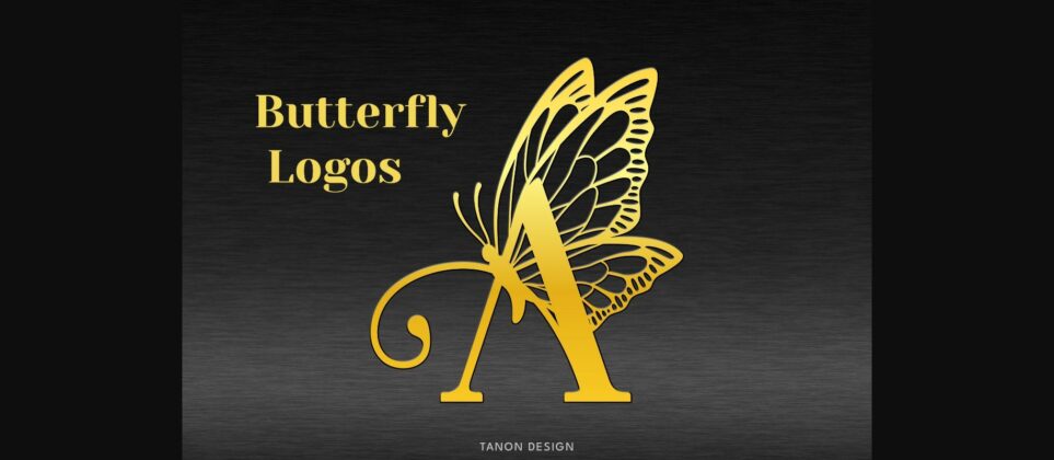 Butterfly Logos Font Poster 3