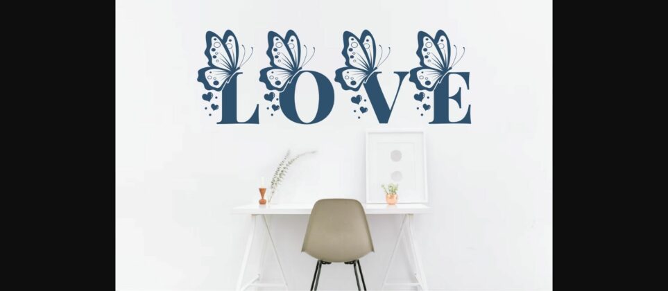 Butterfly Monogra Font Poster 4