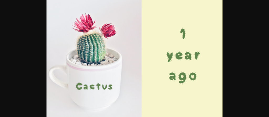 Cactus Font Poster 7