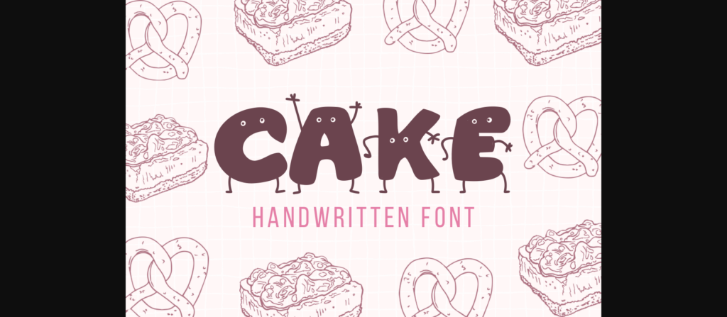 Cake Font Poster 3