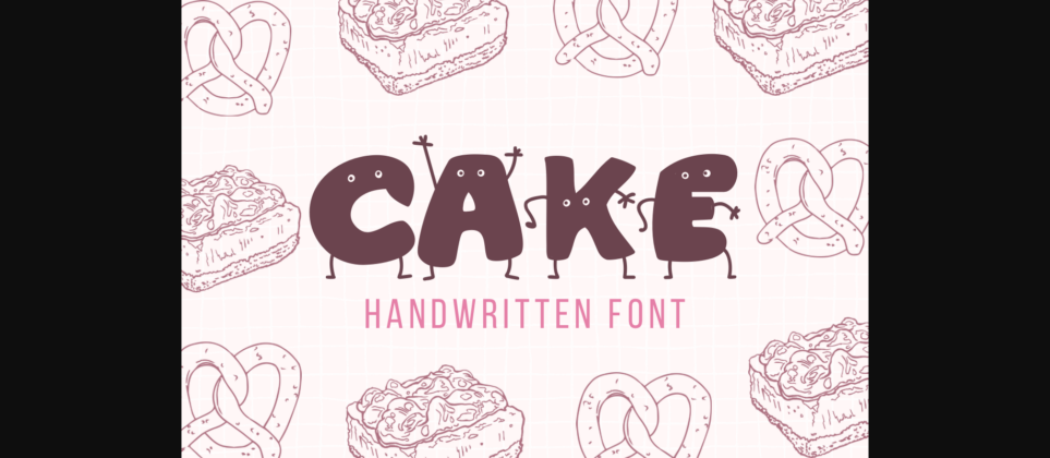 Cake Font Poster 1