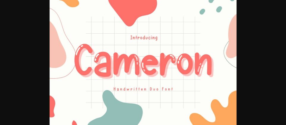 Cameron Font Poster 1