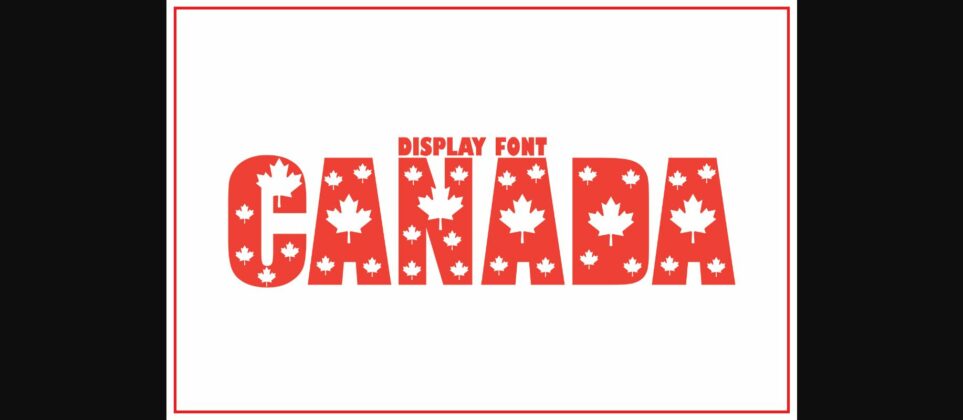 Canada Font Poster 3