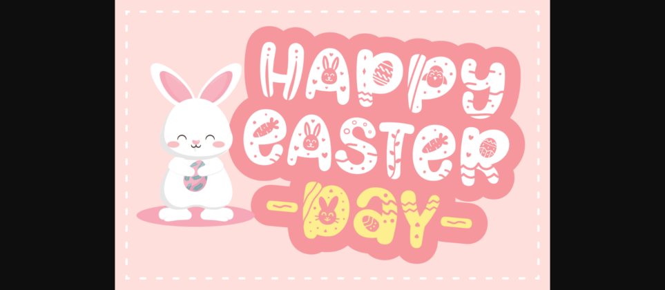 Candle Easter Font Poster 4