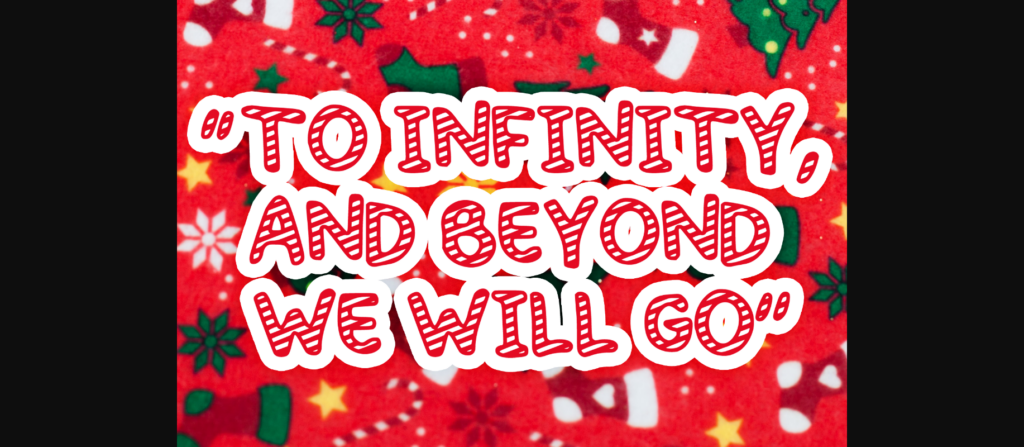 Candy Cane Comic Font Poster 4