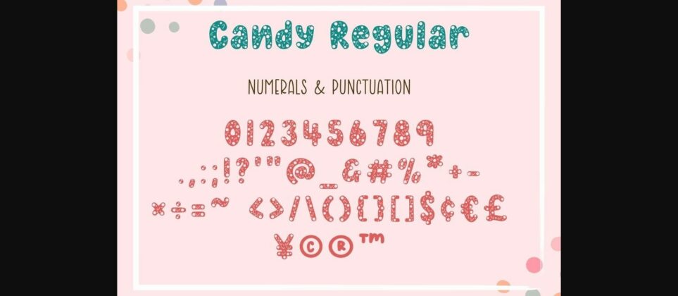 Candy Font Poster 11