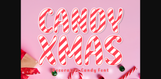 Candy Xmas Font Poster 1