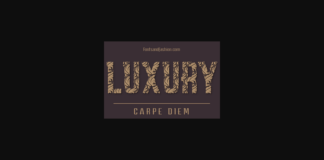 Carpe Diem Luxury Font Poster 1