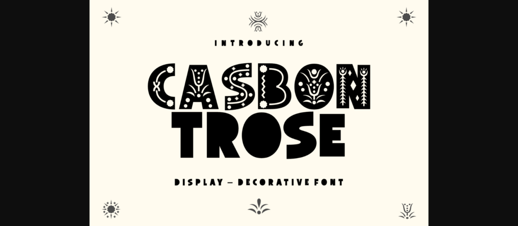 Casbon Trose Font Poster 3