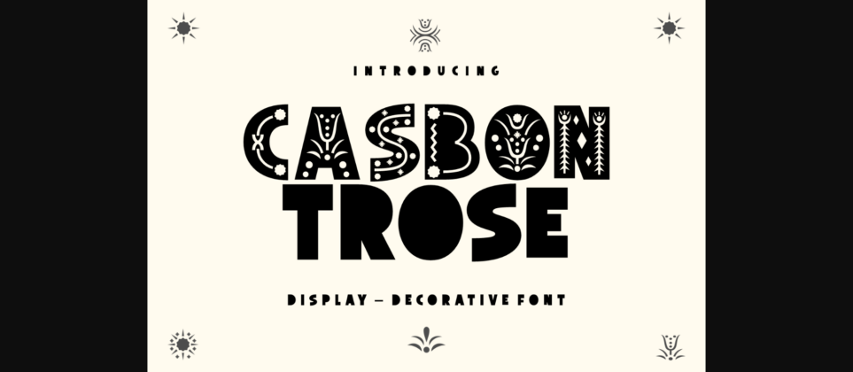 Casbon Trose Font Poster 3