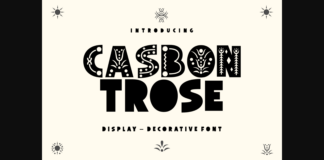 Casbon Trose Font Poster 1