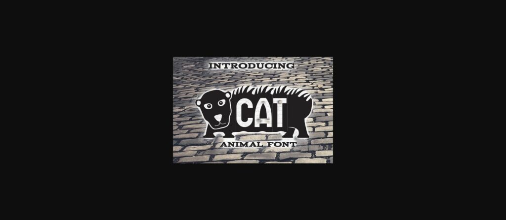 Cat Font Poster 3