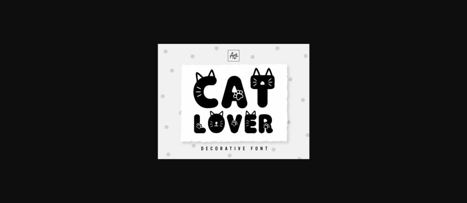 Cat Lover Font Poster 3