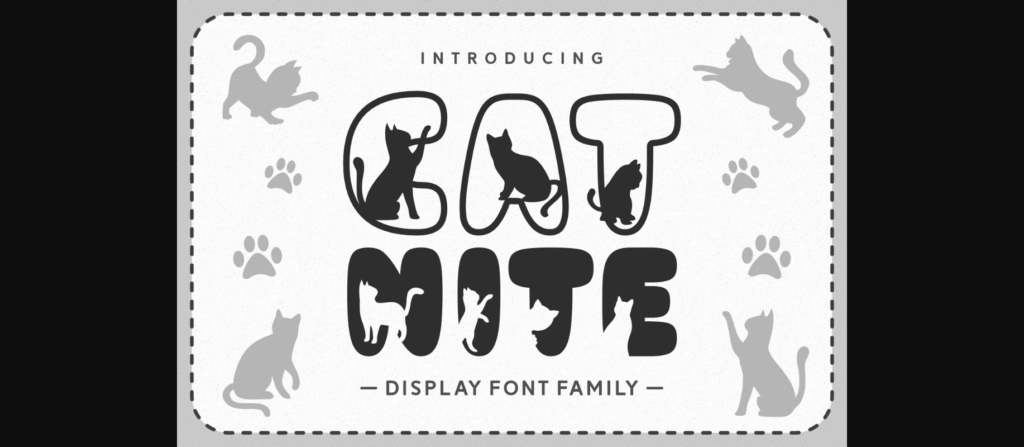 Cat Nite Font Poster 3