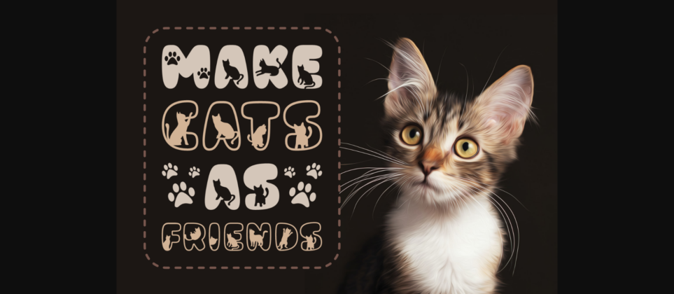 Cat Nite Font Poster 5