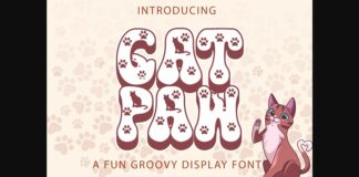 Cat Paw Font Poster 1