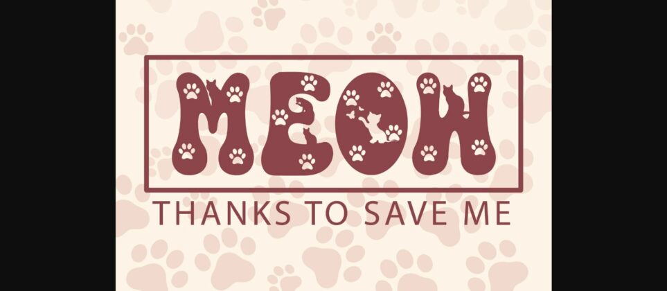 Cat Paw Font Poster 6