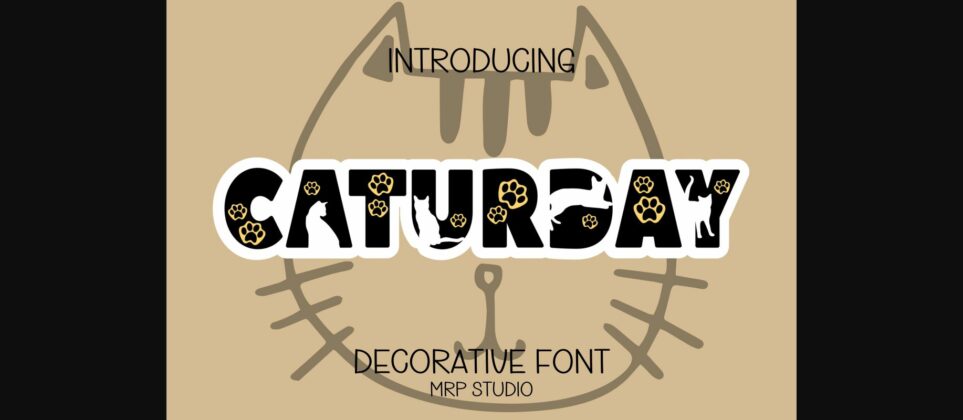 Caturday Font Poster 3