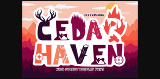 Cedar Heaven Font Poster 1