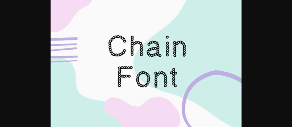 Chain Font Poster 1