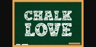 Chalk Love Font Poster 1