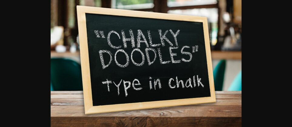 Chalky Doodles Font Poster 3