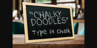 Chalky Doodles Font Poster 1