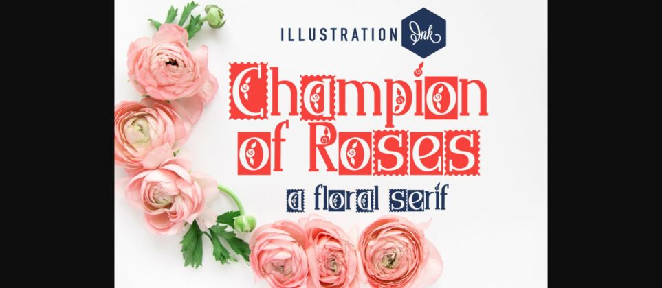 Champion of Roses Font Poster 3