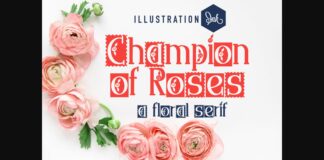 Champion of Roses Font Poster 1