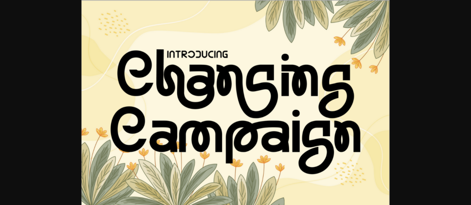 Changing Campaign Font Poster 3