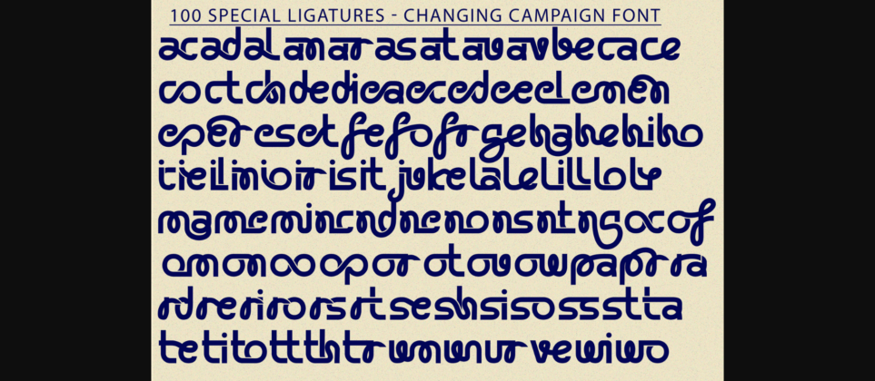 Changing Campaign Font Poster 8