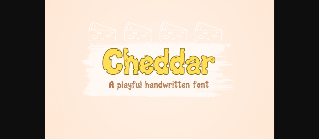 Cheddar Font Poster 3