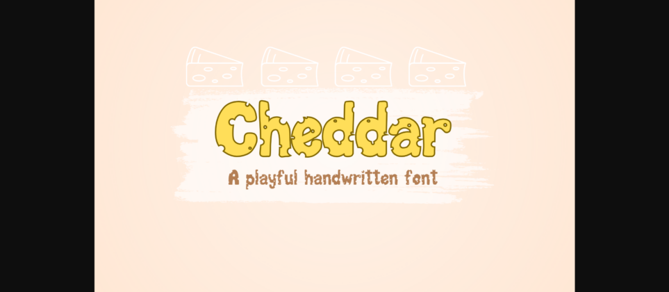 Cheddar Font Poster 3