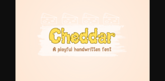 Cheddar Font Poster 1