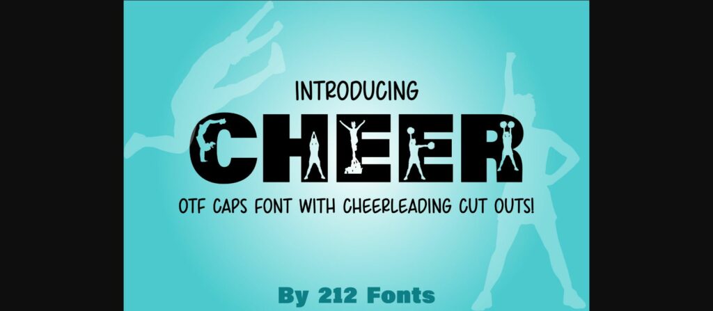 Cheer Font Poster 1