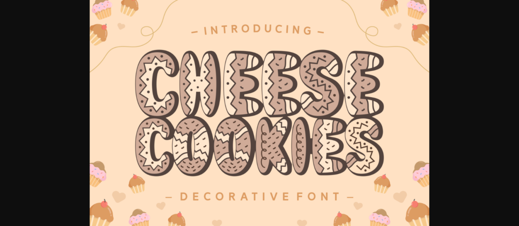 Cheese Cookies Font Poster 3