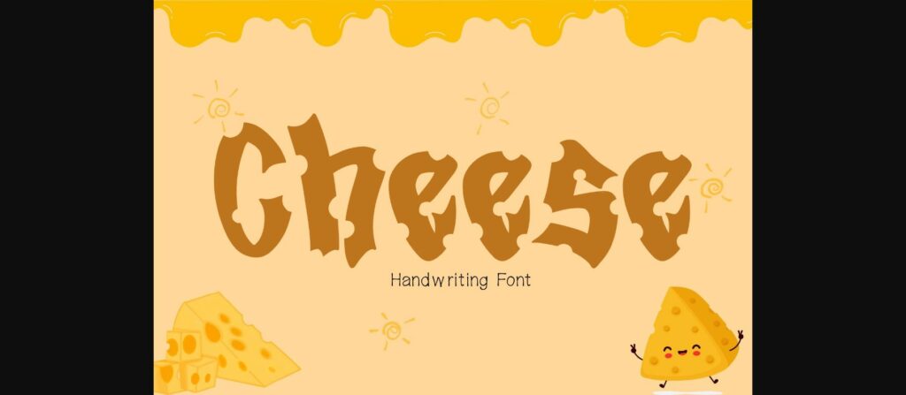 Cheese Font Poster 3