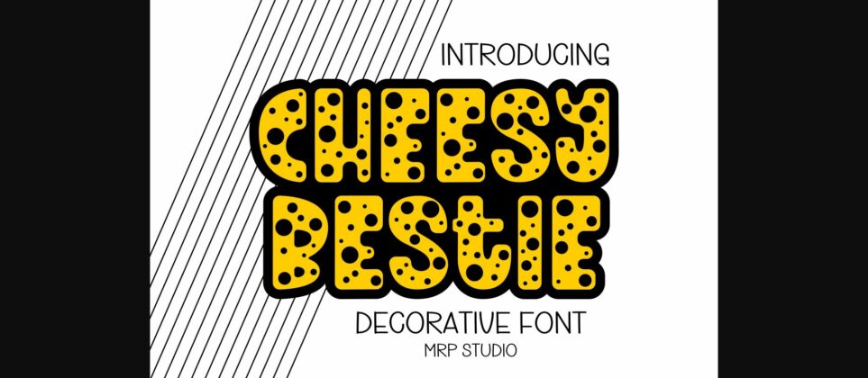 Cheesy Bestie Font Poster 3