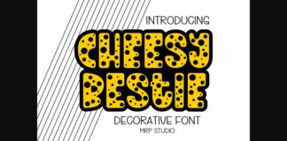 Cheesy Bestie Font Poster 1