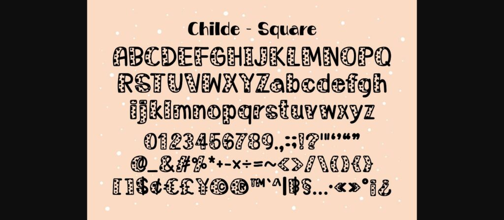 Childe Font Poster 9