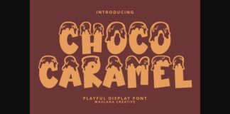 Choco Caramel Font Poster 1