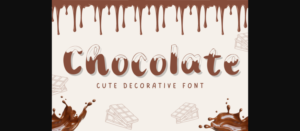 Chocolate Font Poster 3