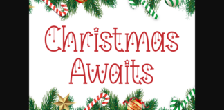 Christmas Awaits Font Poster 1